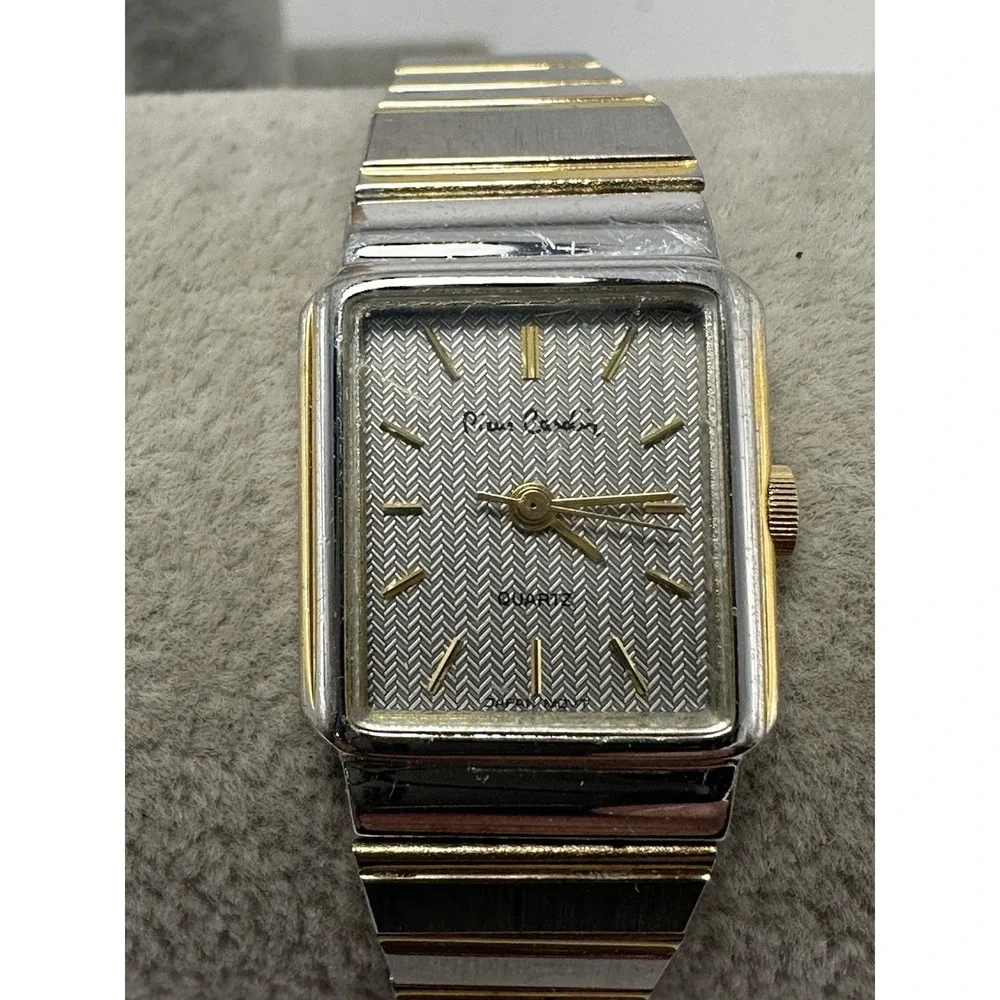 Pierre Cardin‎ Ladies Tank Watch New Battery 18MM 7